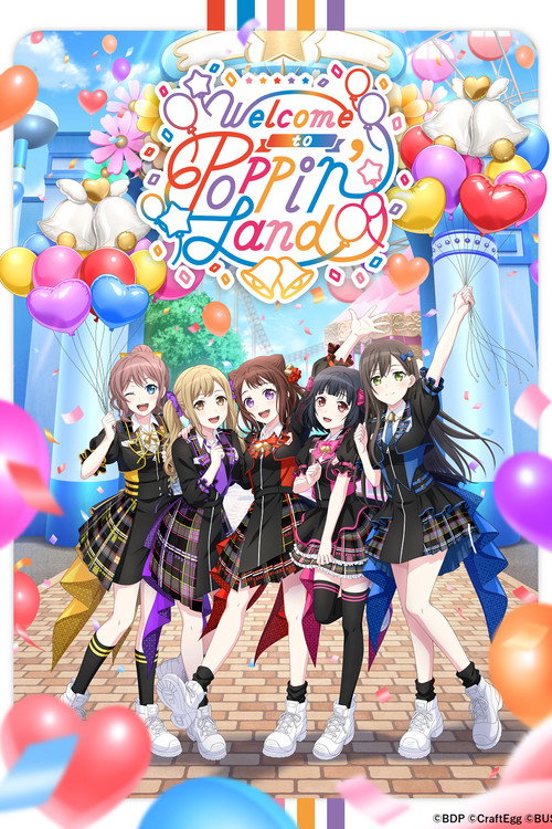 Movie poster for BanG Dream! 12th☆LIVE DAY1 : Poppin'Party 「Welcome to Poppin'Land」 (2023)