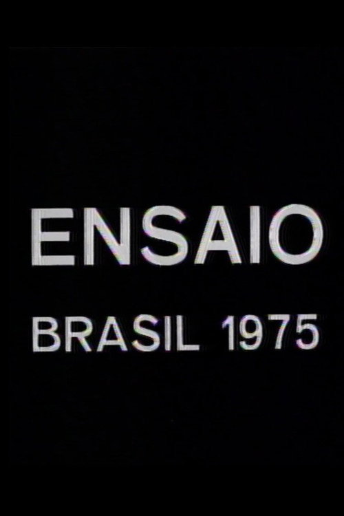Movie poster for Ensaio (1975)