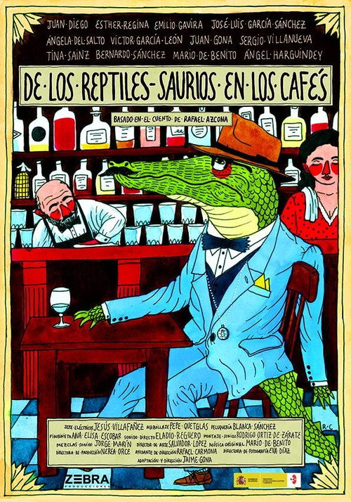Movie poster for De los reptiles-saurios en los cafés (2014)