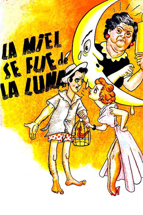 Movie poster for La miel se fue de la luna (1952)