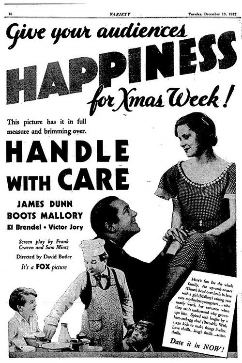 Movie poster for Handle with Care (1932)
