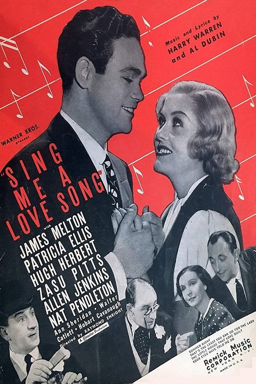 Movie poster for Sing Me a Love Song (1936)