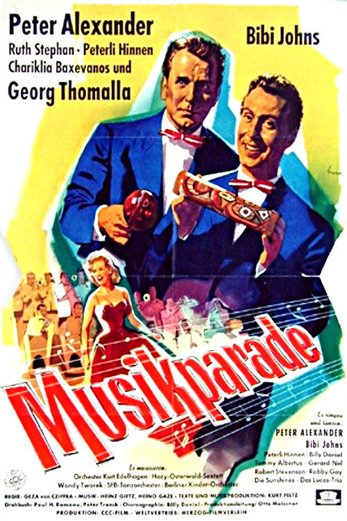 Movie poster for Musikparade (1956)