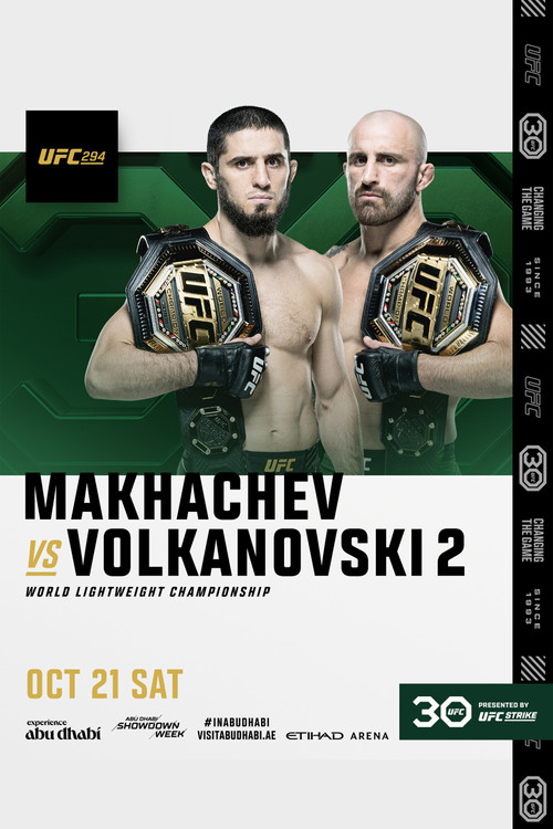 Movie poster for UFC 294: Makhachev vs. Volkanovski 2 (2023)
