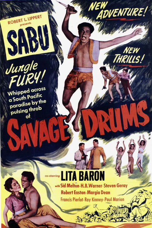 Movie poster for Savage Drums (1951)