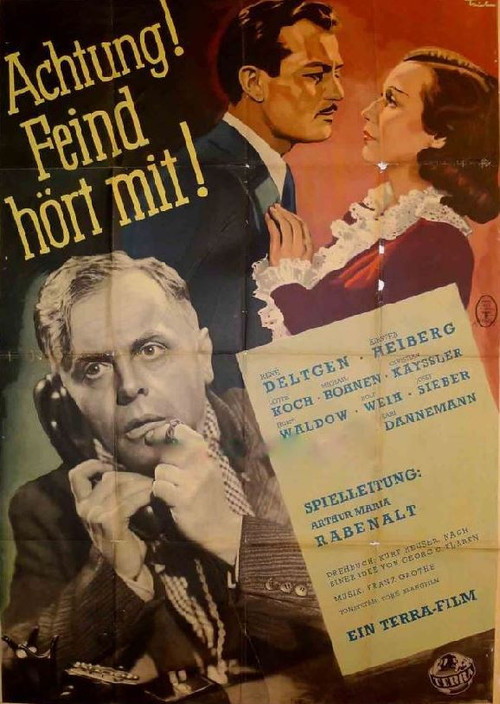 Movie poster for Achtung! Feind hört mit! (1940)