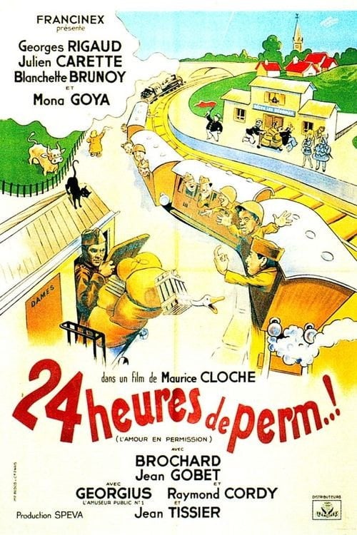 Movie poster for Vingt-quatre heures de perm' (1945)