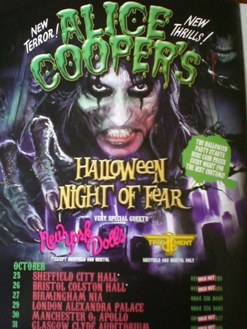 Movie poster for Alice Cooper: Halloween Night of Fear (2011)