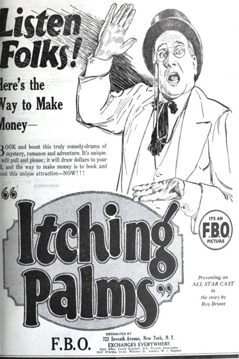 Itching Palms poster background