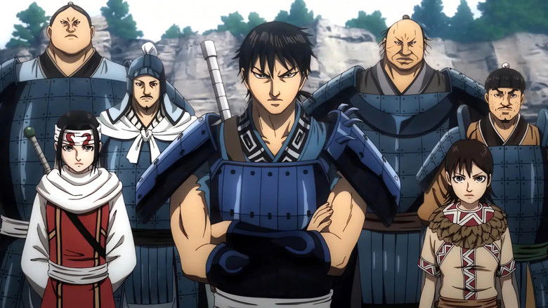 A close-up of Xin looking battered but determined under a gray sky