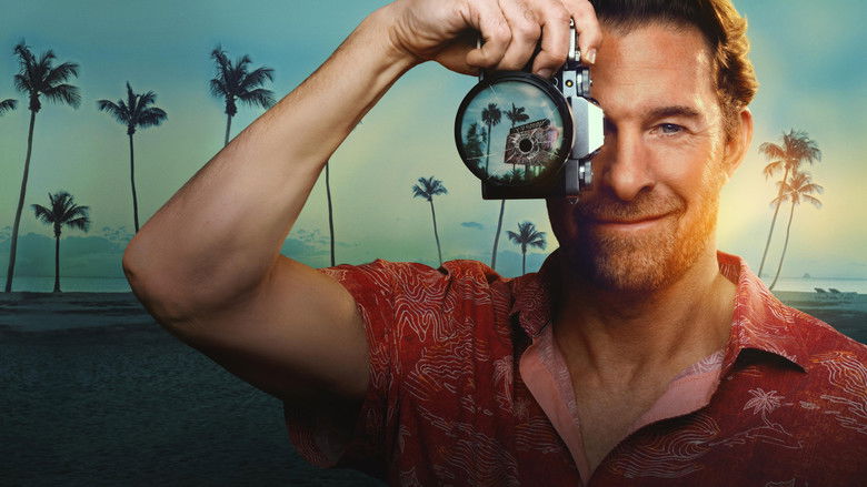 A sun-drenched, overgrown Florida landscape with a dilapidated building in the background