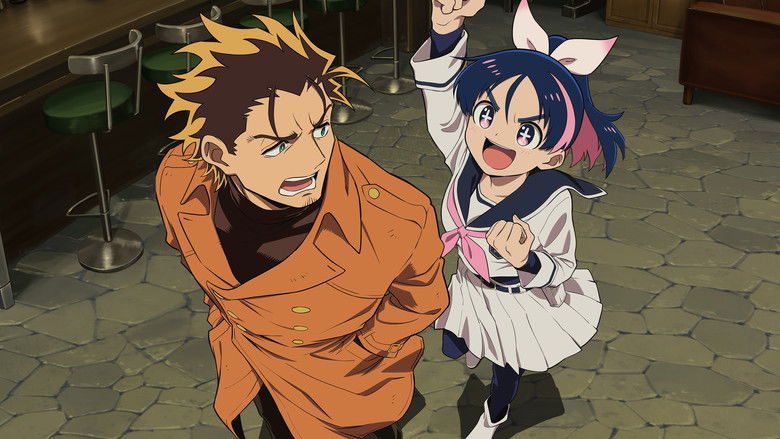 Yashiro smoking a cigarette in a dimly lit Tokyo alley