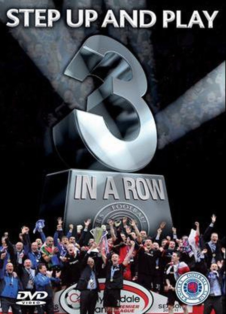 Glasgow Rangers 2010/11 Season Review - 3 in a Row poster background