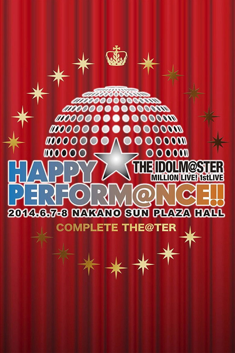 THE IDOLM@STER MILLION LIVE! 1stLIVE HAPPY☆PERFORM@NCE!! poster background