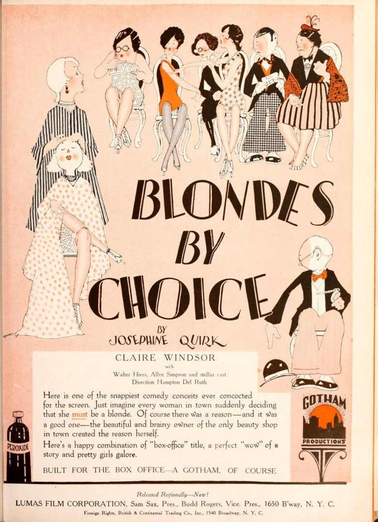 Blondes by Choice poster background