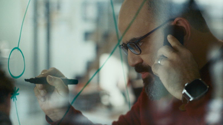 A dispatcher looking helpless at the desk