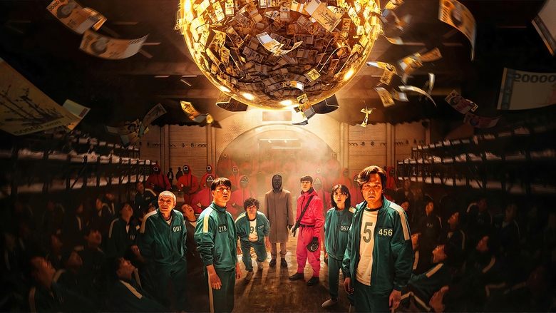 The colorful stairs leading to the games