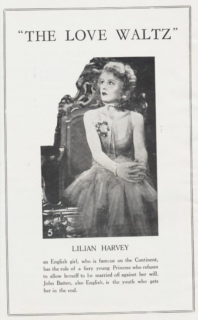 The Love Waltz poster background