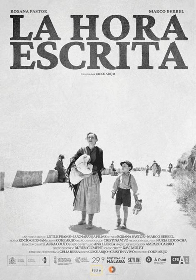 La hora escrita poster background