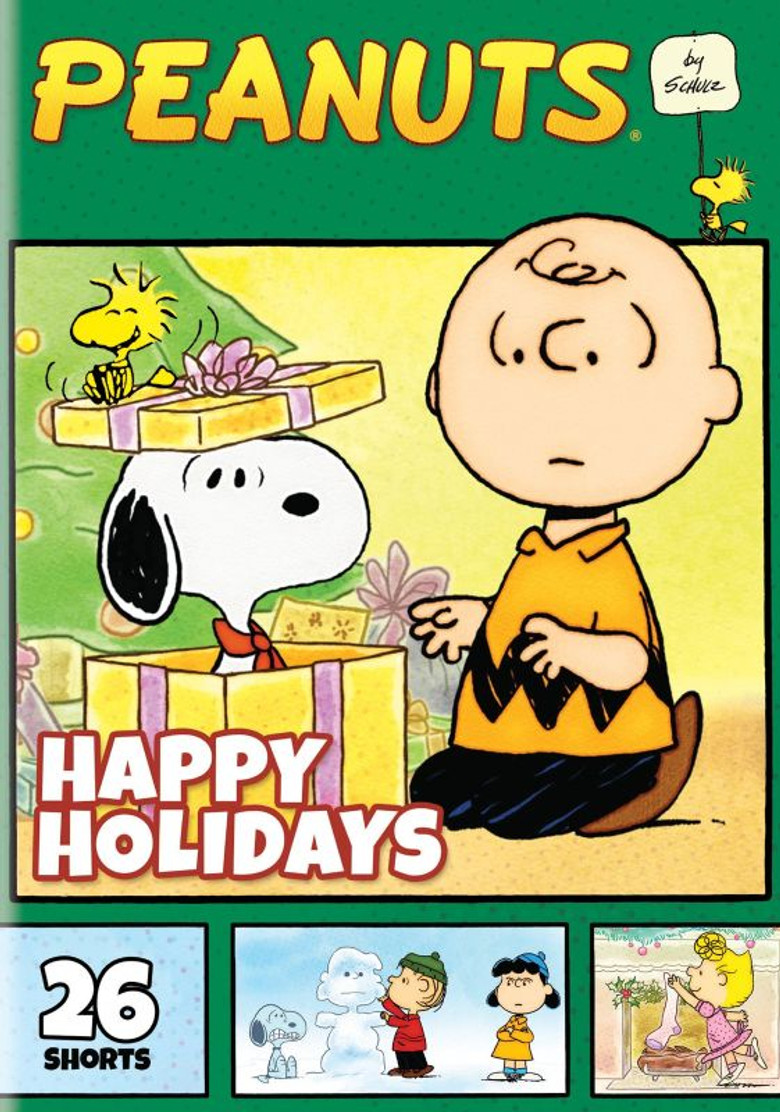 Peanuts by Shulz Happy Holidays poster background
