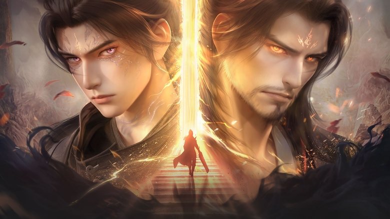 Xiao Yan staring at the horizon