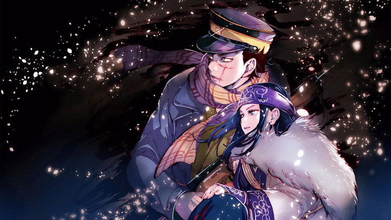 Sugimoto and Asirpa traversing the snowy landscape of Hokkaido