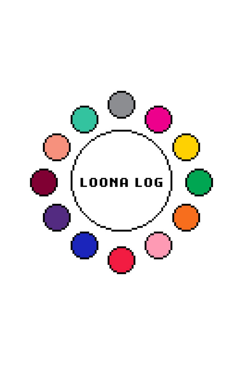 LOONA Log poster background