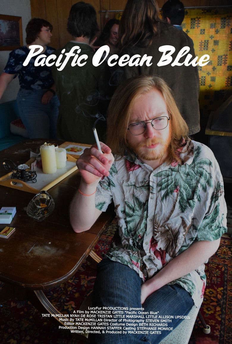 Pacific Ocean Blue poster background