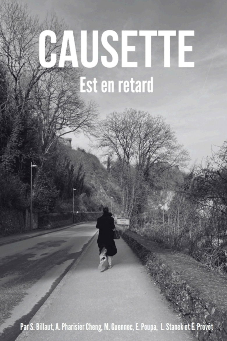 Causette est en retard poster background