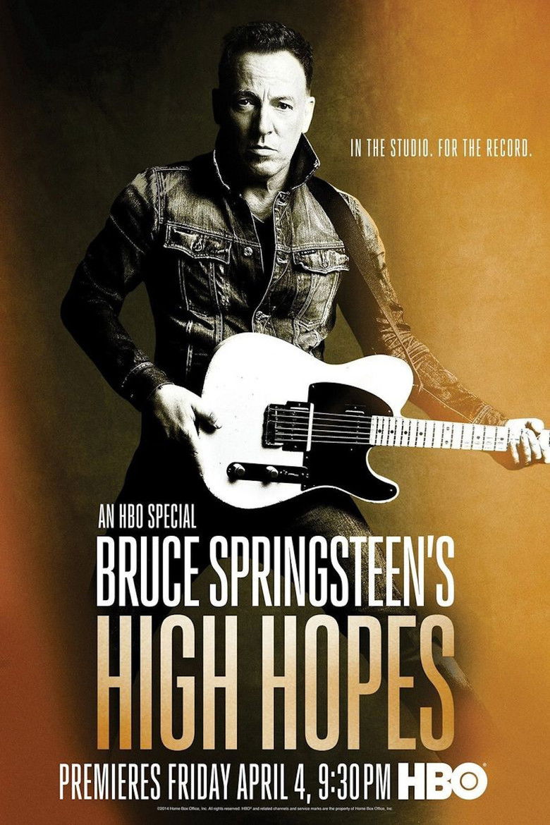 Bruce Springsteen's High Hopes poster background