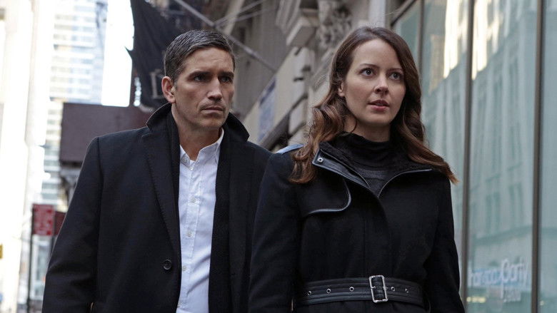 John Reese navigating the brutal streets of New York, blending into the background of a surveillance-heavy society.