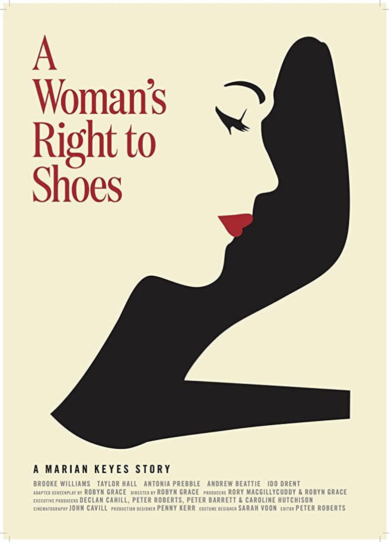 A Woman's Right to Shoes poster background
