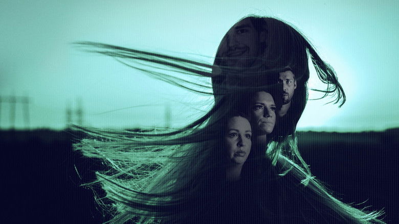 A close-up of a person looking thoughtfully through a window, capturing the theme of reflection and haunting uncertainty