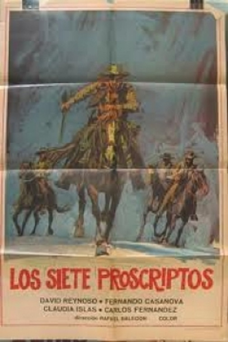 Los siete proscritos poster background