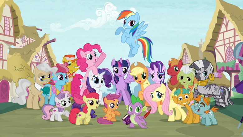 Twilight Sparkle and her friends in a moment of quiet reflection, their expressions soft and thoughtful.