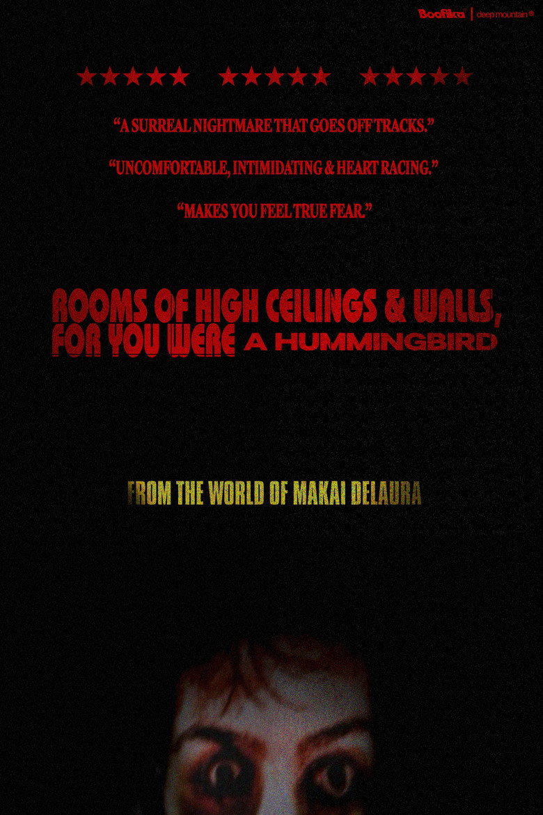 Rooms of High Ceilings & Walls, For You Were a Hummingbird. poster background