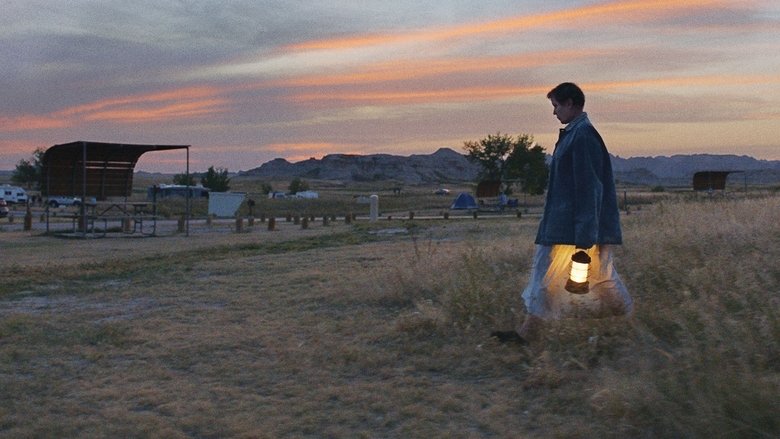 Fern’s van, Vanguard, parked in the vast Nevada desert at dusk, the sky a gradient of pink and blue