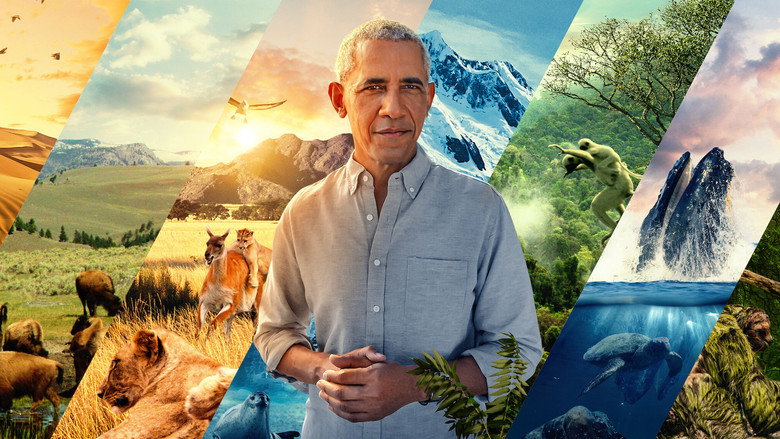 A vast, sunlit valley stretches beneath a sky streaked with clouds, the landscape a patchwork of green and gold.