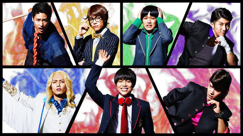 A group of students in school uniforms mid-action, their bodies blurred as if moving at impossible speeds