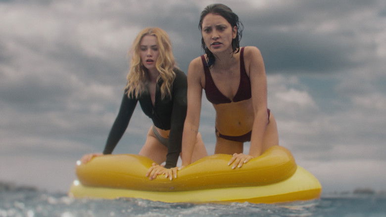 Maddie and Trish stranded on the rocks, calculating their next move