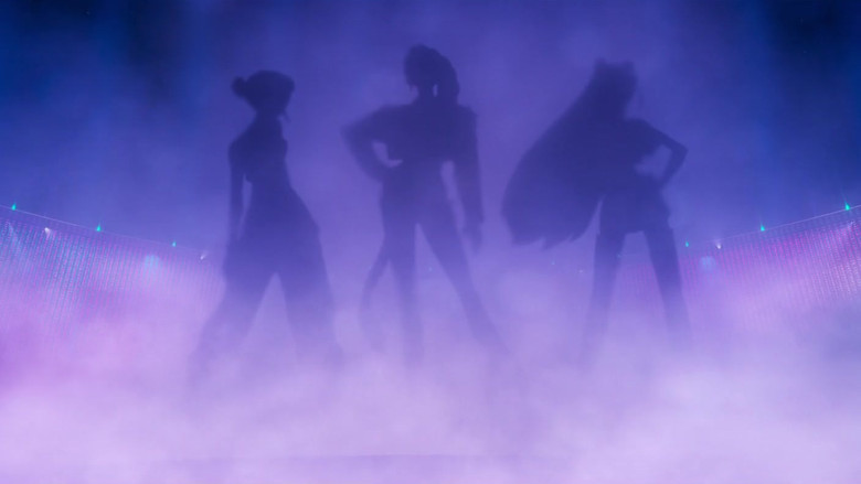 Rumi confronting her glowing purple demon markings