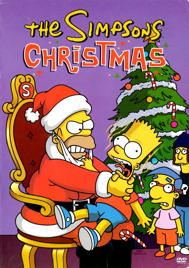 The Simpsons: Christmas poster background