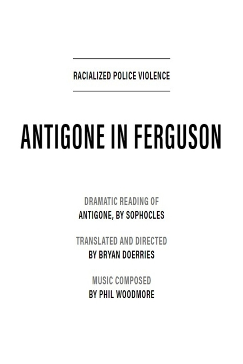 Antigone in Ferguson poster background