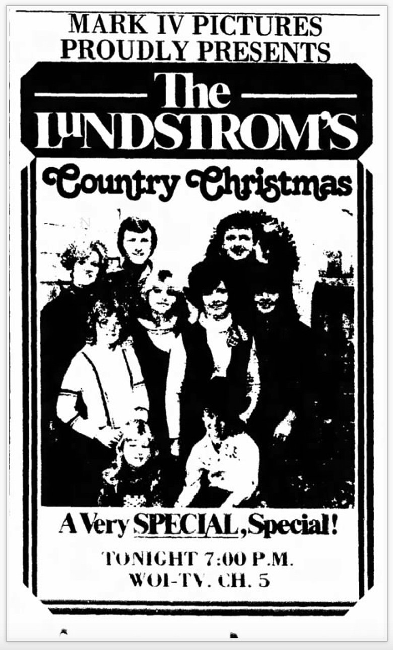 The Lundstroms Country Christmas poster background
