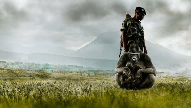 A ranger in fatigues crouches in the misty forest, his rifle pointed toward an unseen threat.