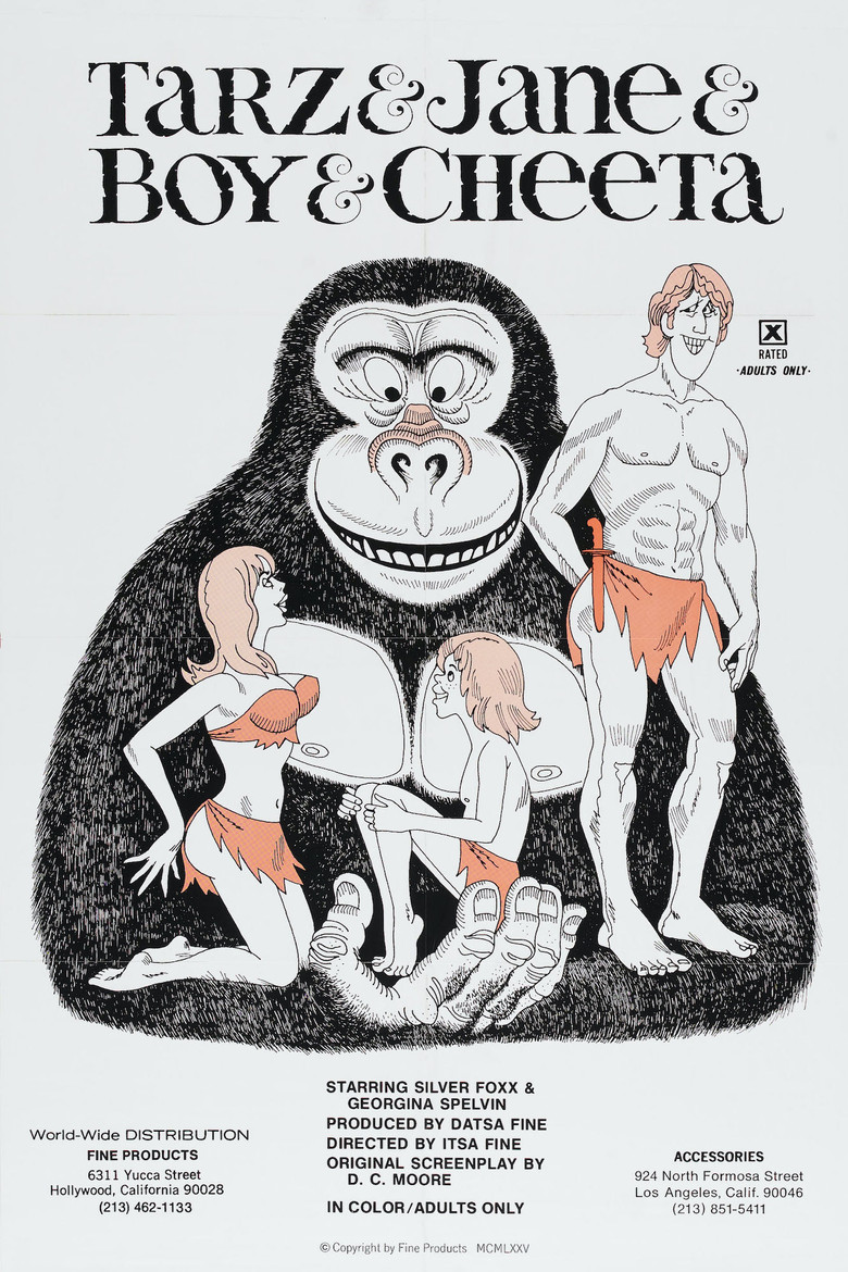 Tarz & Jane, Cheeta & Boy poster background