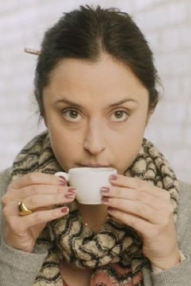 She Grinds Her Own Coffee poster background