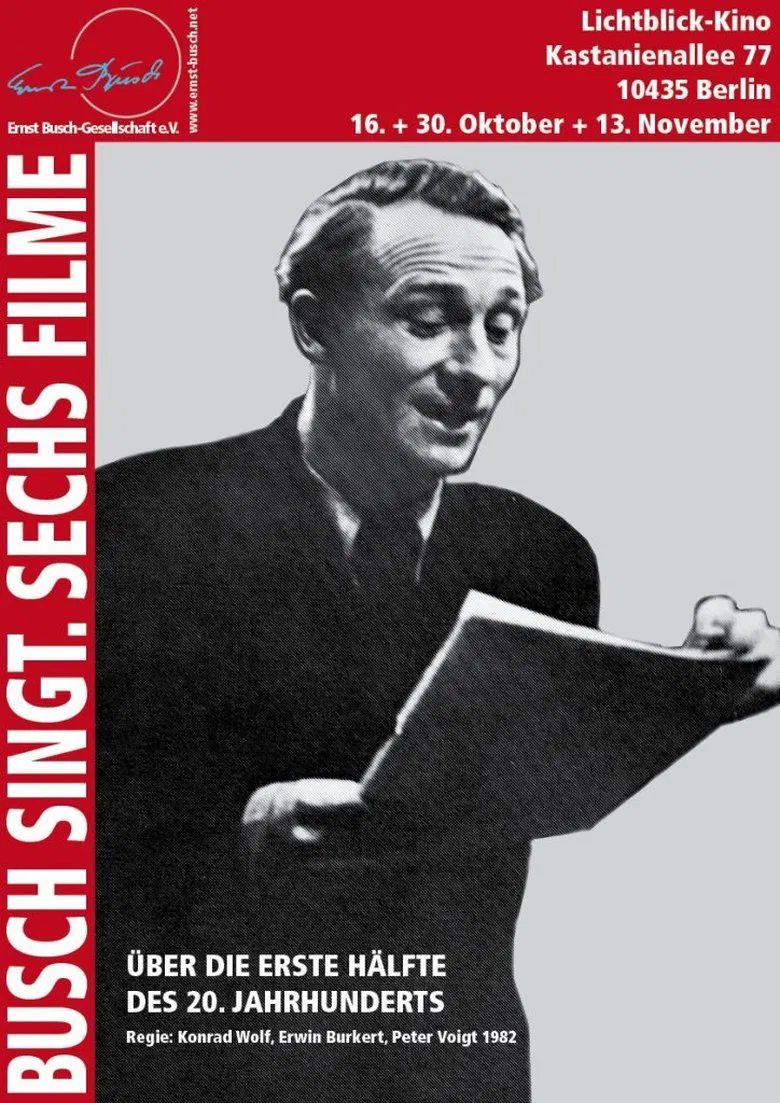 Busch singt – Sechs Filme über die erste Hälfte des 20. Jahrhunderts poster background