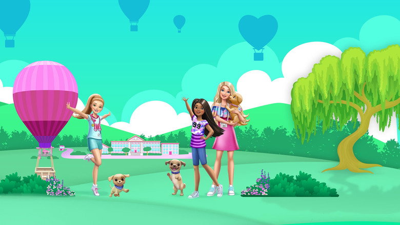 Stacie standing between Barbie and Skipper, looking uncertain as they plan their day without her