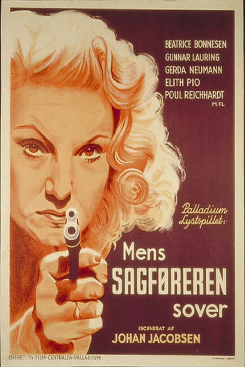 Mens sagføreren sover poster background
